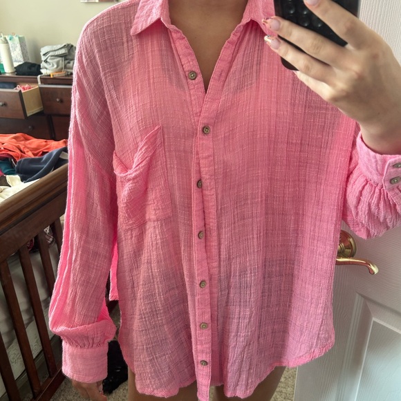 Free People Tops - Free People Button-Up Shirt
